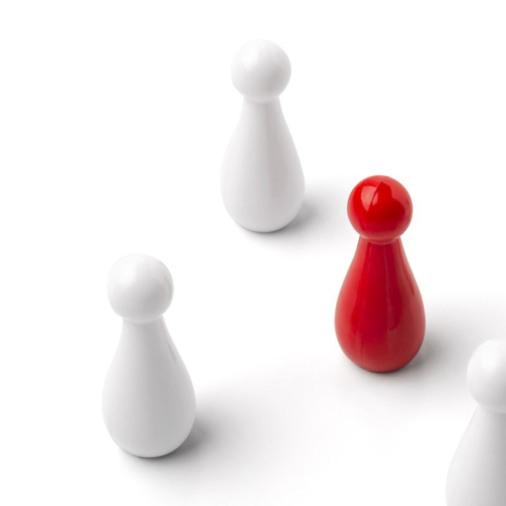 Billiard spare parts - Fas Set Of Turned Skittles H 25mm Polyester