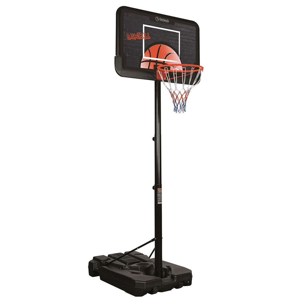 basketball - Garlando Cleveland Basketball Backboard With Column And Ballast Base H200-305cm