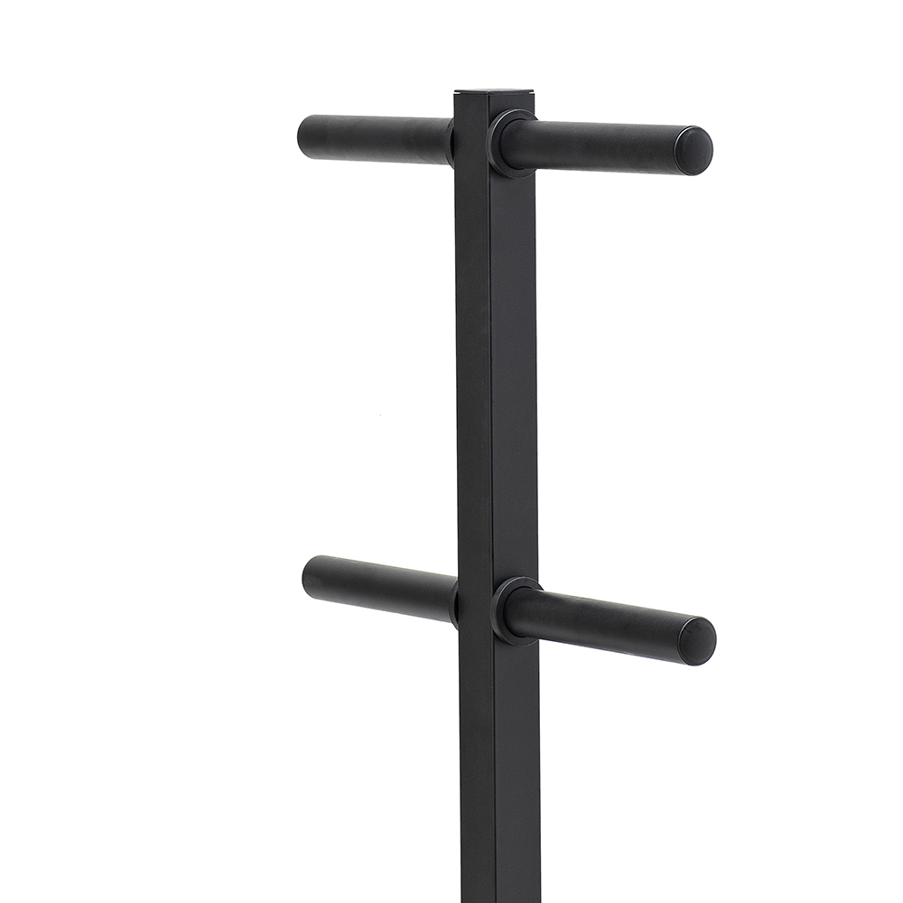 Weights Rack and Dumbbells - Diamond Disc Rack Bumper And Barbells 6 Arms 60 X 60 X 126 Cm