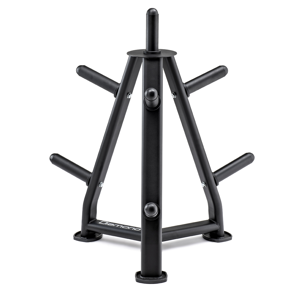 Weights Rack and Dumbbells - Diamond Olympic Disc Rack 9 Arms 60x60x100cm