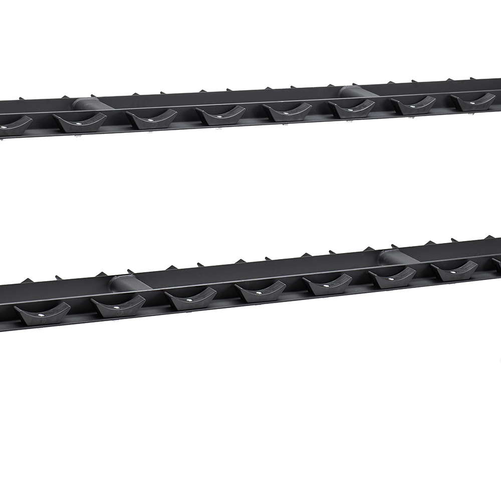 Weights Rack and Dumbbells - Diamond Dumbbell Rack 2 Shelves 10 Pairs Dumbbells 230 X 74 X 90 Cm