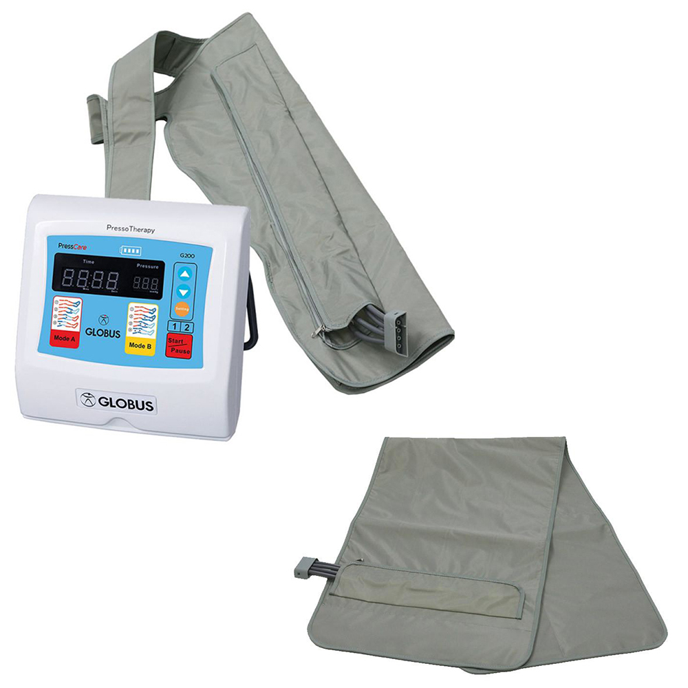 Pressotherapy - Globus Pressotherapy Device Presscare G200m-3 + 2 Leg Warmers And Abdominal Band