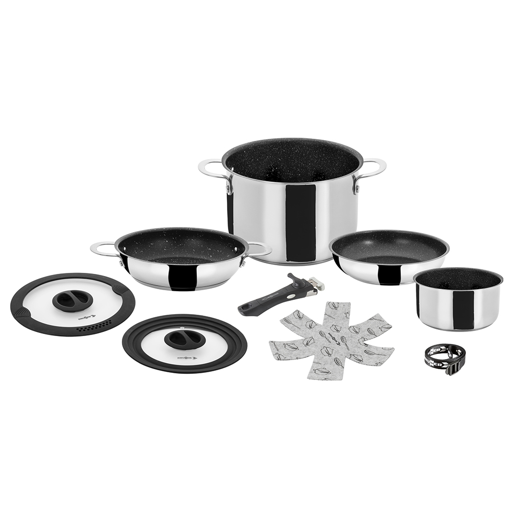 Pots and Pans - Brunner Set Of Pots Academy High Ng 7+1 Ø 22cm