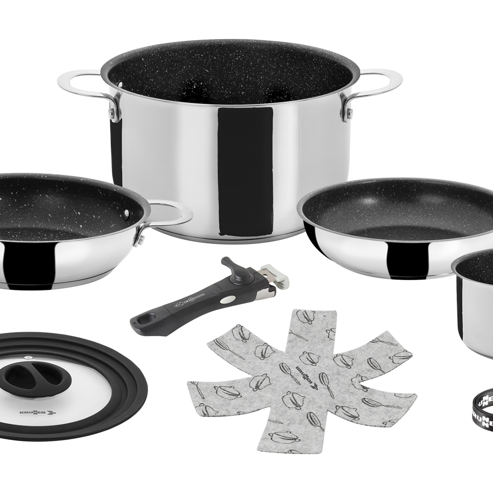 Pots and Pans - Brunner Set Of Pots Academy Ng 7+1 Ø 22cm