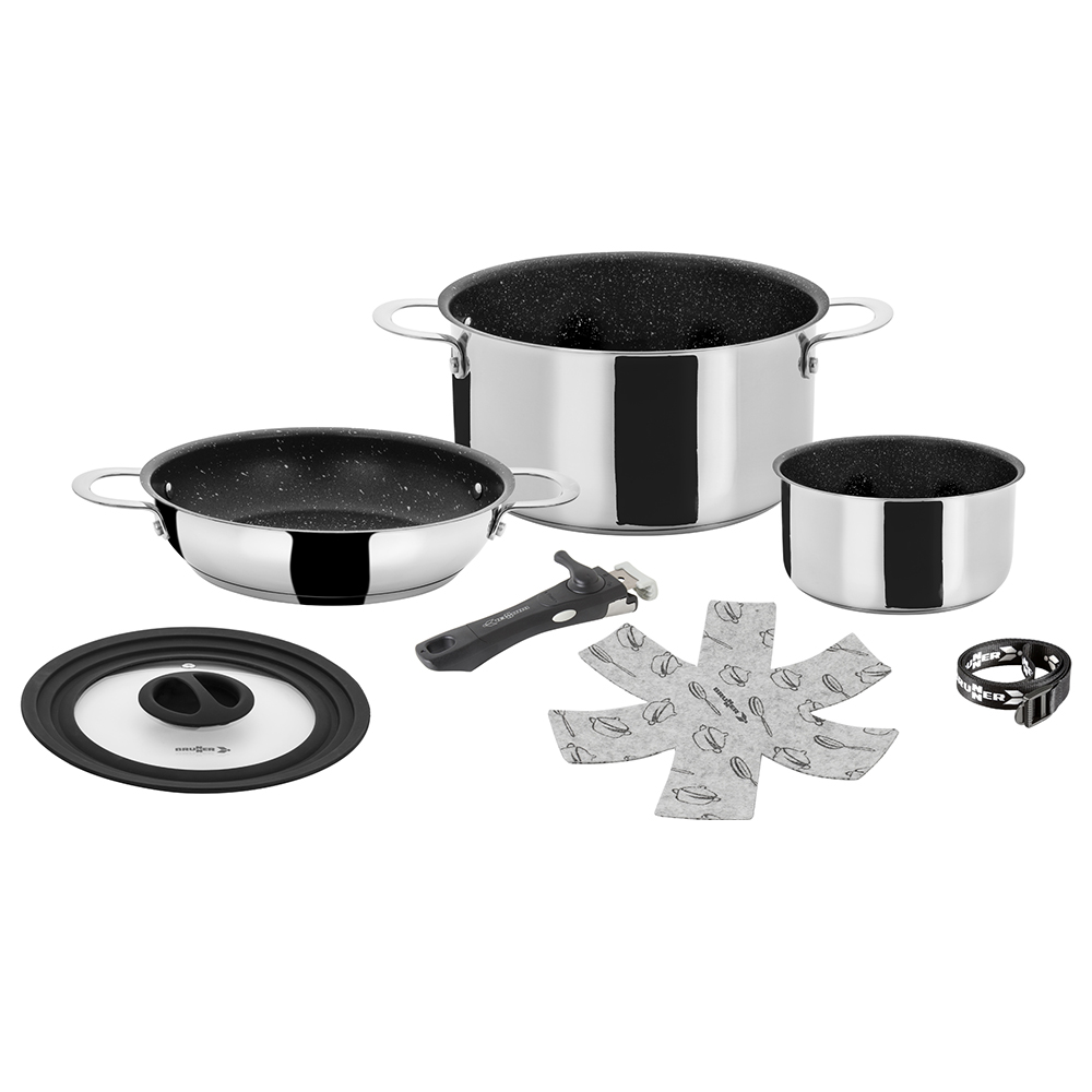 Pots and Pans - Brunner Set Of Pots In Steel Academy Ø 20cm