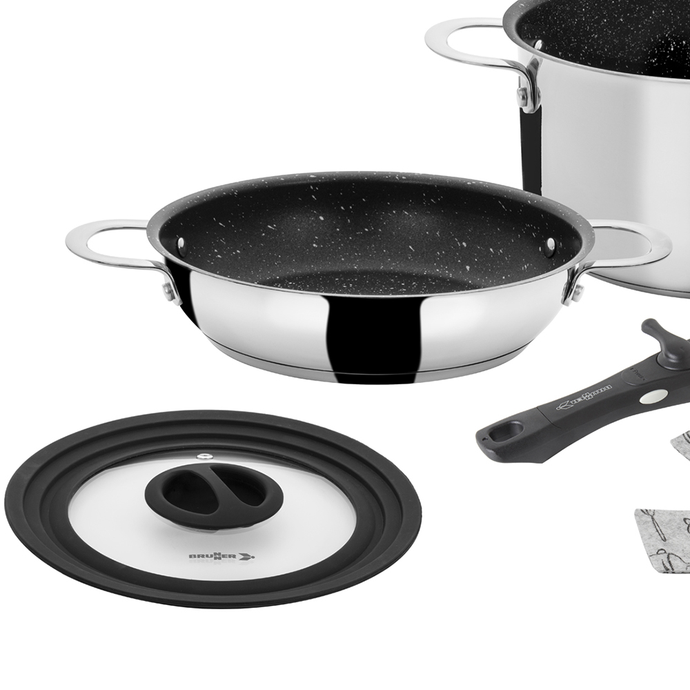 Pots and Pans - Brunner Set Of Pots In Steel Academy Ø 20cm