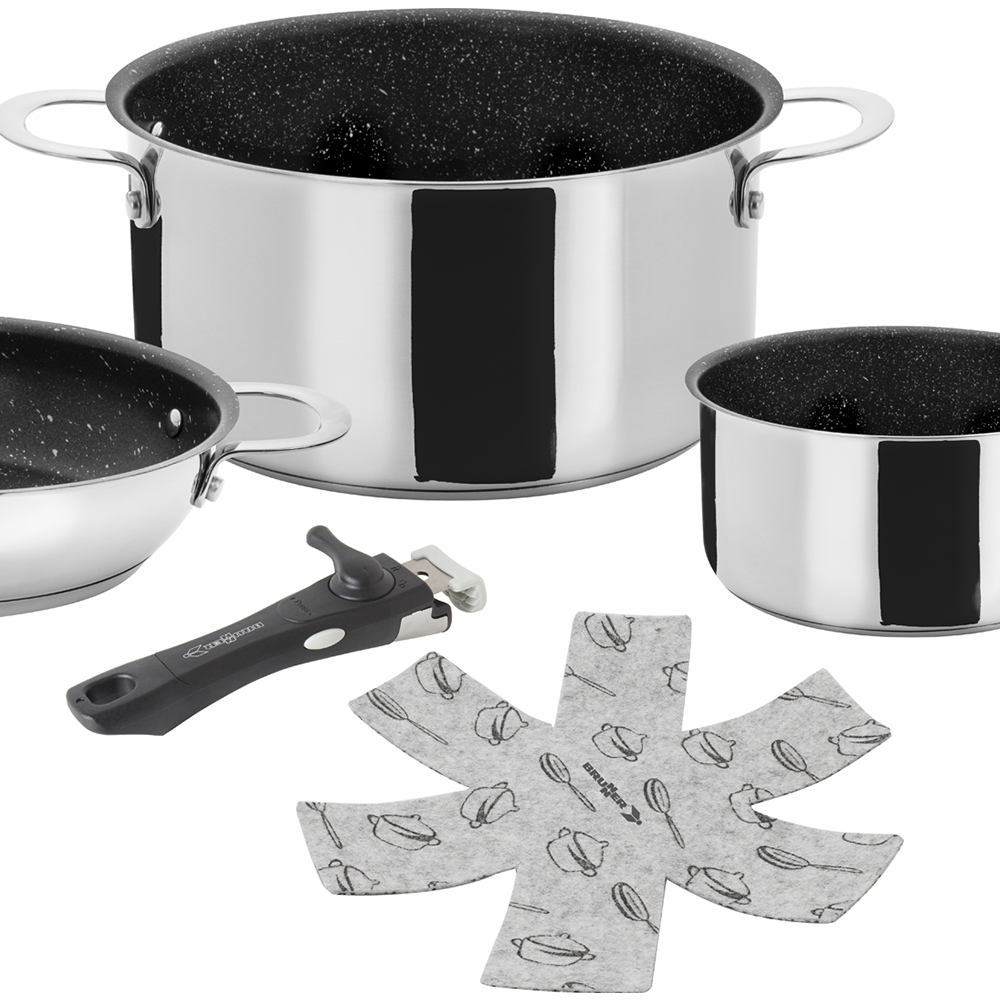 Pots and Pans - Brunner Set Of Pots In Steel Academy Ø 20cm