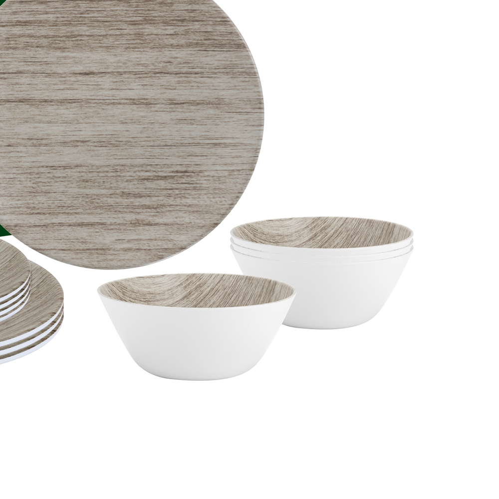 Tableware set - Brunner Sequoia Melamine Dinnerware Set 16 Pieces