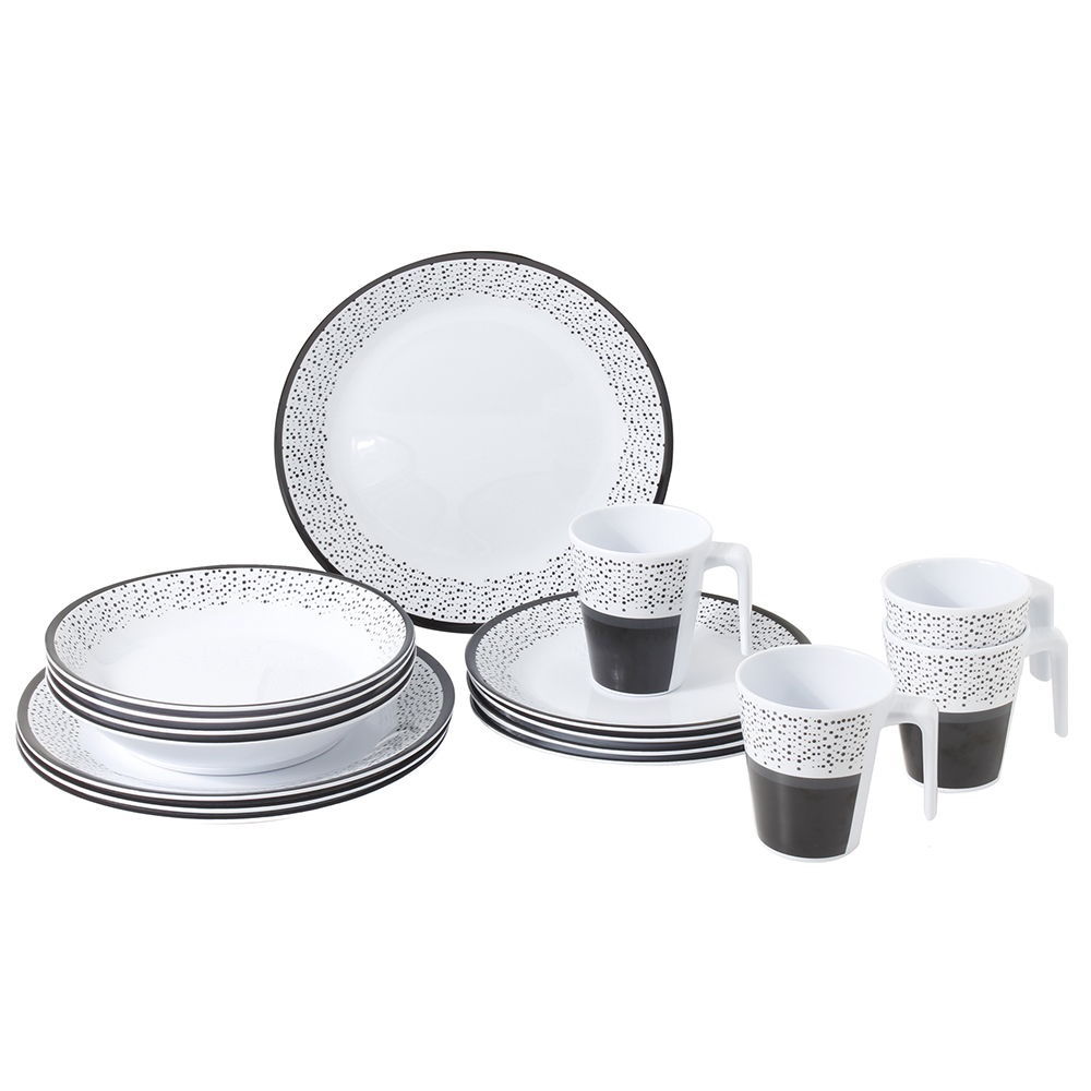 Tableware set - Brunner Set Stoviglie Melamina Pralin 16pz