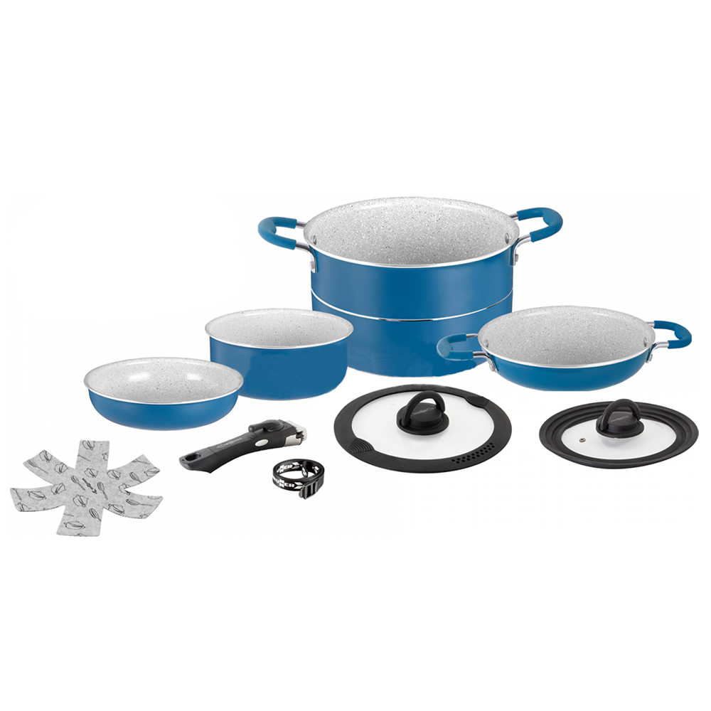 Set di stoviglie - Brunner Set Di Pentole Carezza 7+1 Ø 22 Cm
