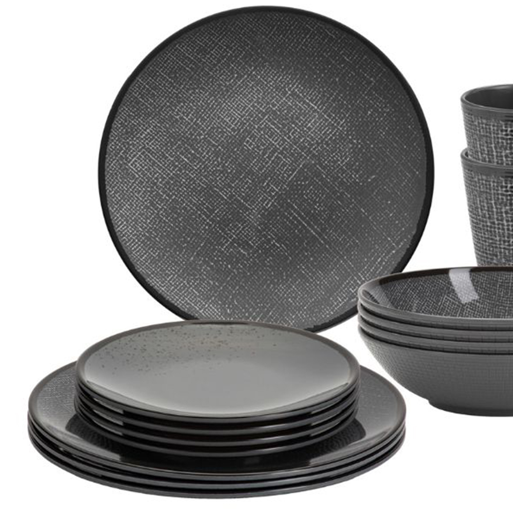 Tableware set - Brunner Melamine Dinnerware Set Lunch Box Cottery 16pcs