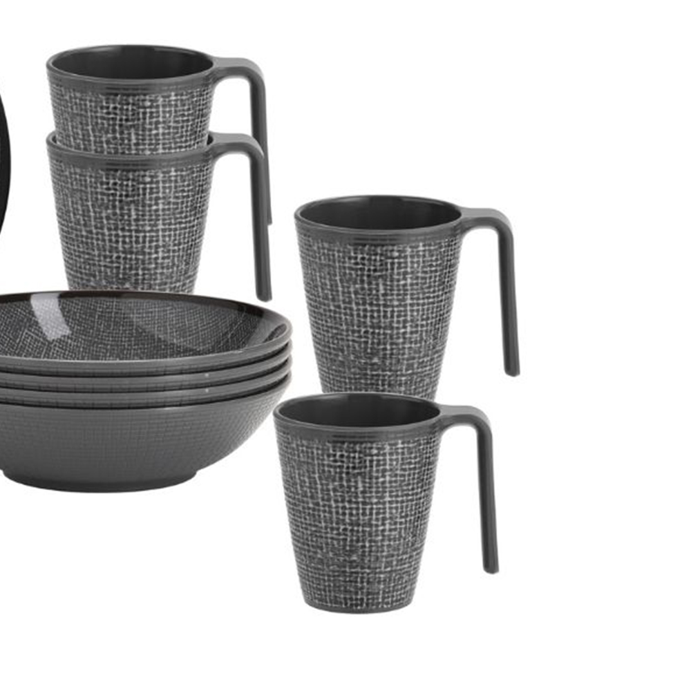 Tableware set - Brunner Melamine Dinnerware Set Lunch Box Cottery 16pcs