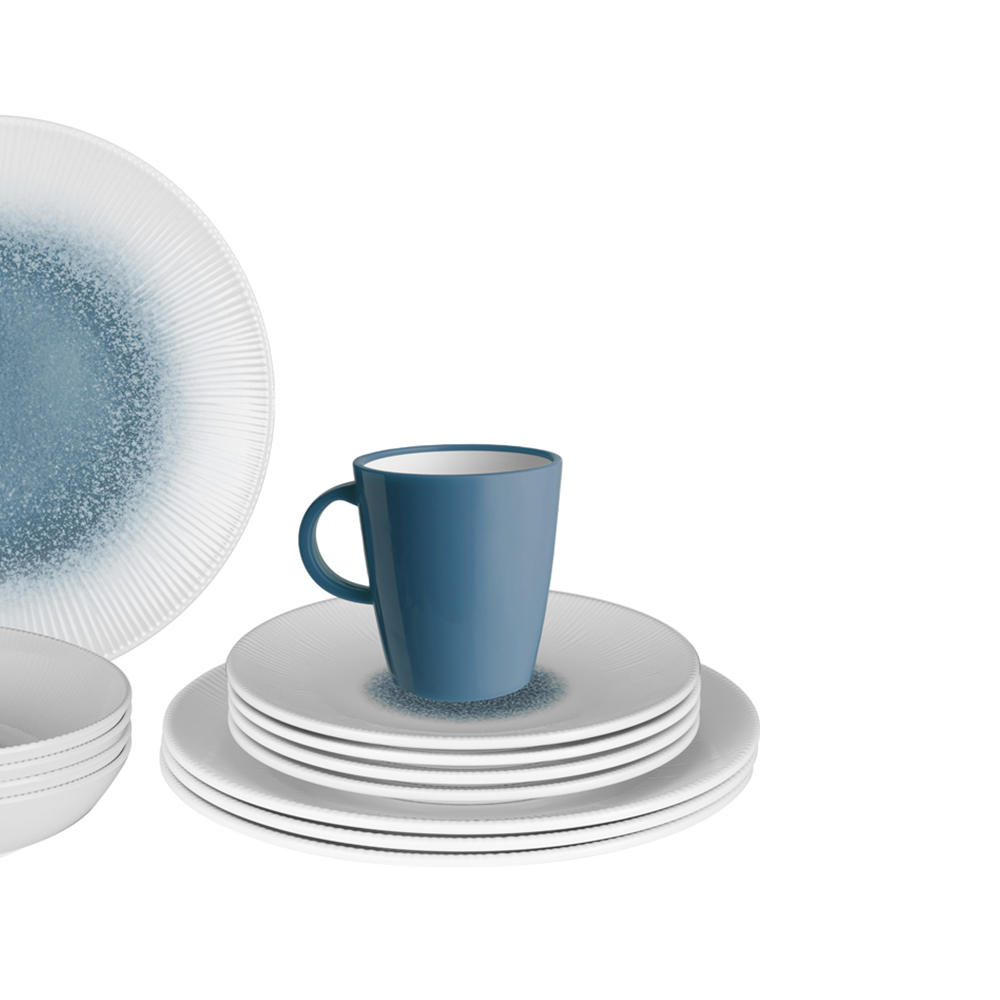 Tableware set - Brunner Melamine Dinnerware Set Lunch Box Meteore 16pcs