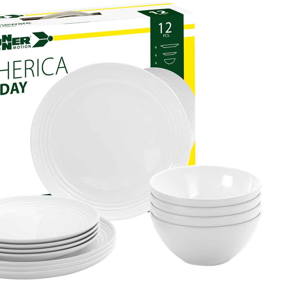Tableware set - Brunner Midday Spherica Melamine Tableware Set 12 Pieces