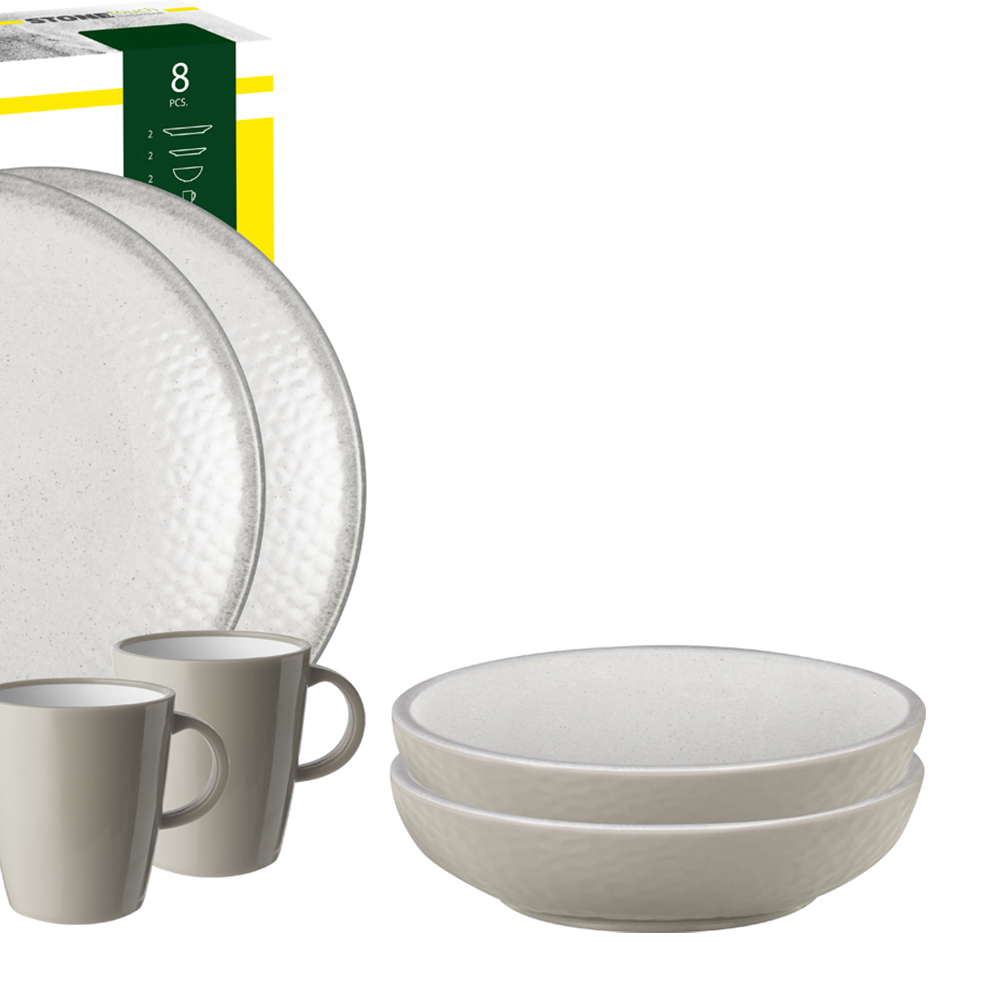 Tableware set - Brunner Melamine Tableware Set Tête-à-tête Amadè 8pcs