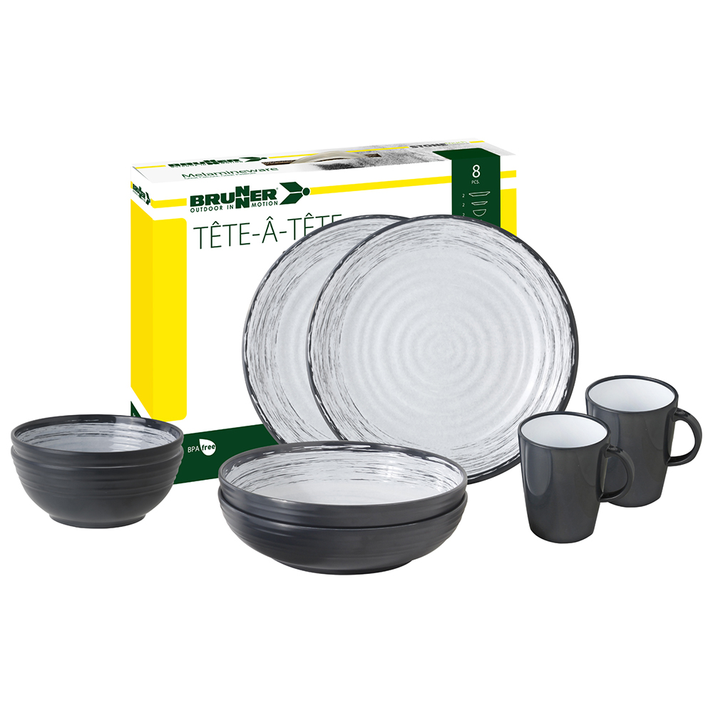 Tableware set - Brunner Melamine Tableware Set Tête-à-tête Granada 8pcs