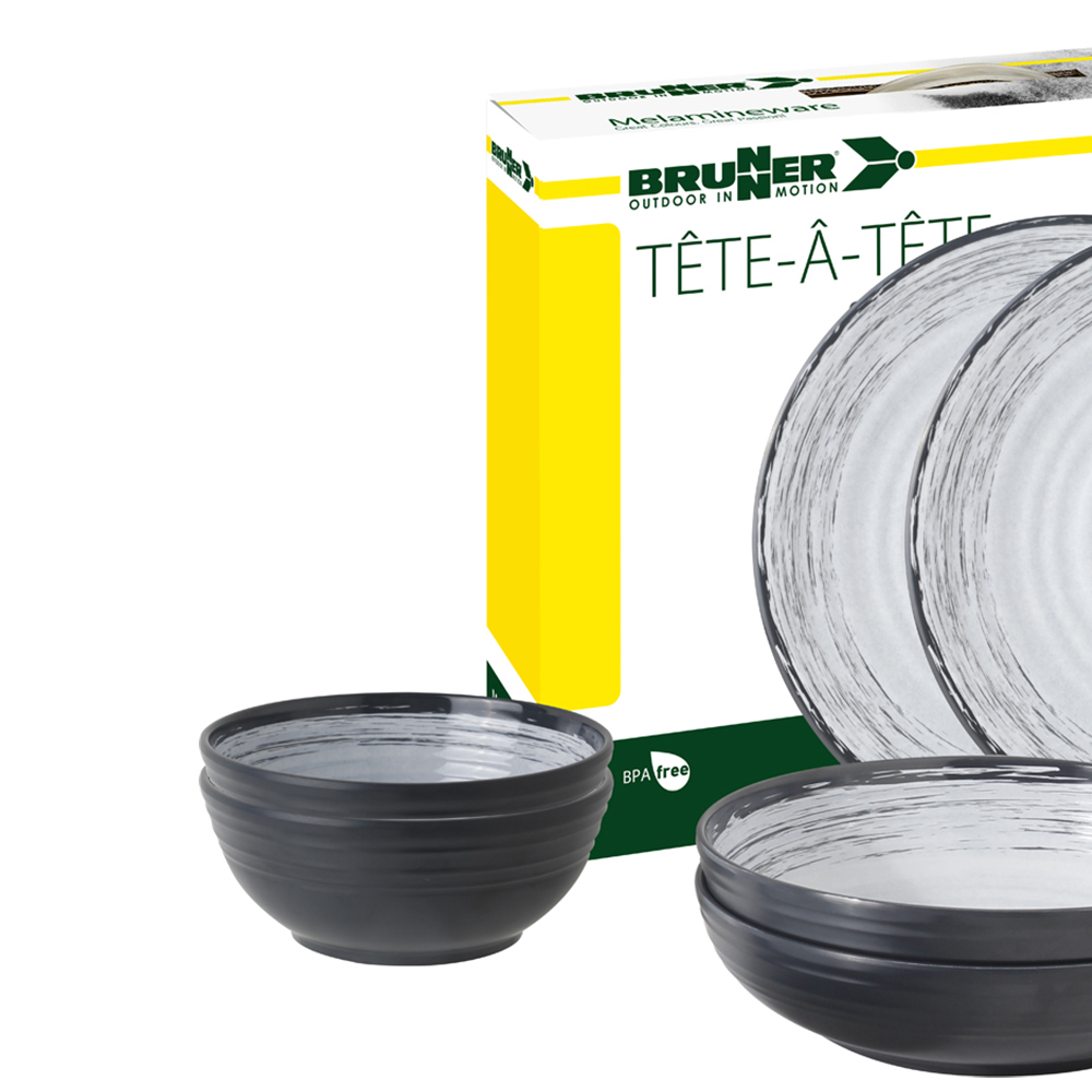 Tableware set - Brunner Melamine Tableware Set Tête-à-tête Granada 8pcs