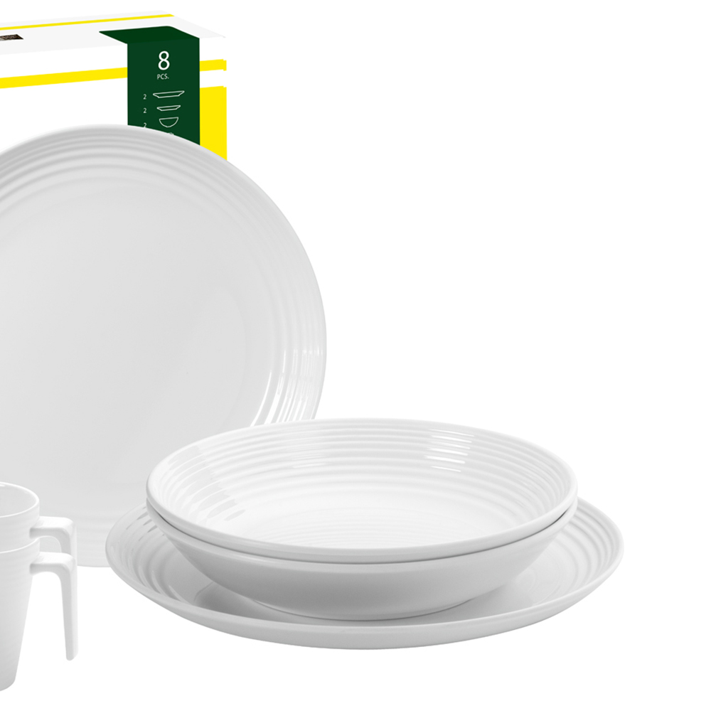 Tableware set - Brunner Melamine Tableware Set Tête-à-tête Spherica 8pcs