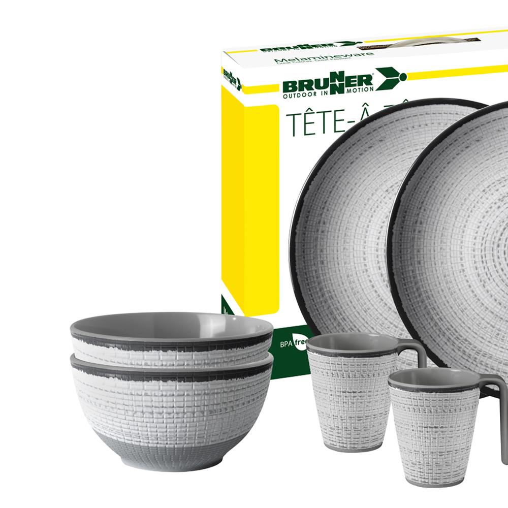 Tableware set - Brunner Tivoli Tête-à-tête Melamine Tableware Set 8pcs