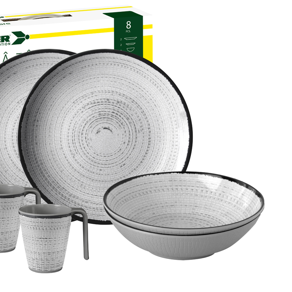 Tableware set - Brunner Tivoli Tête-à-tête Melamine Tableware Set 8pcs