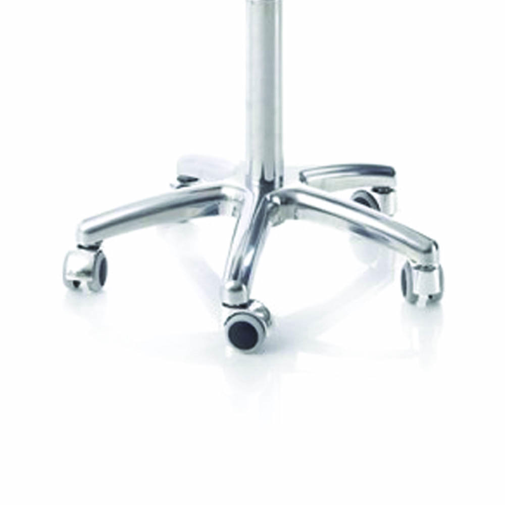 Chaises et tabourets de clinique - Skema Tabouret Rembourré Avec Base En Aluminium Et Piston à Gaz De 20 Cm