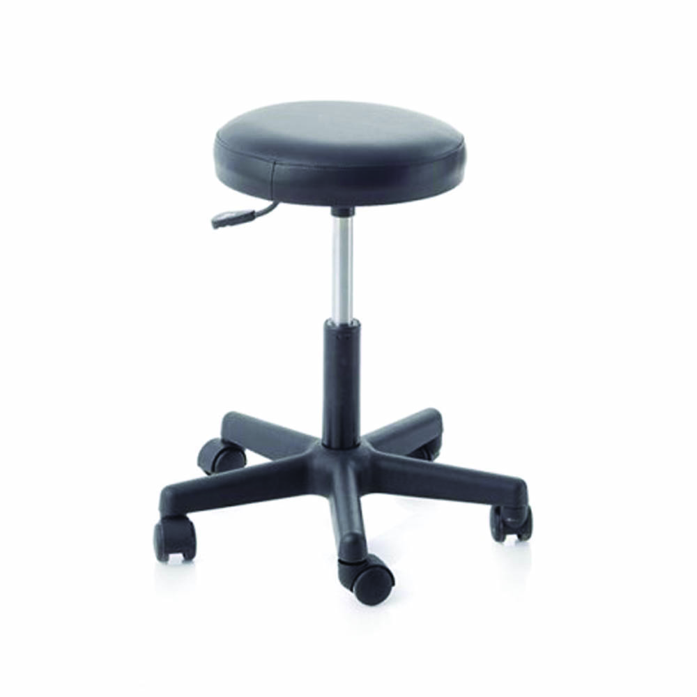 Clinic Chairs and Stools - Skema Stool With Padded Seat, Gas Liftable Plastic Base
