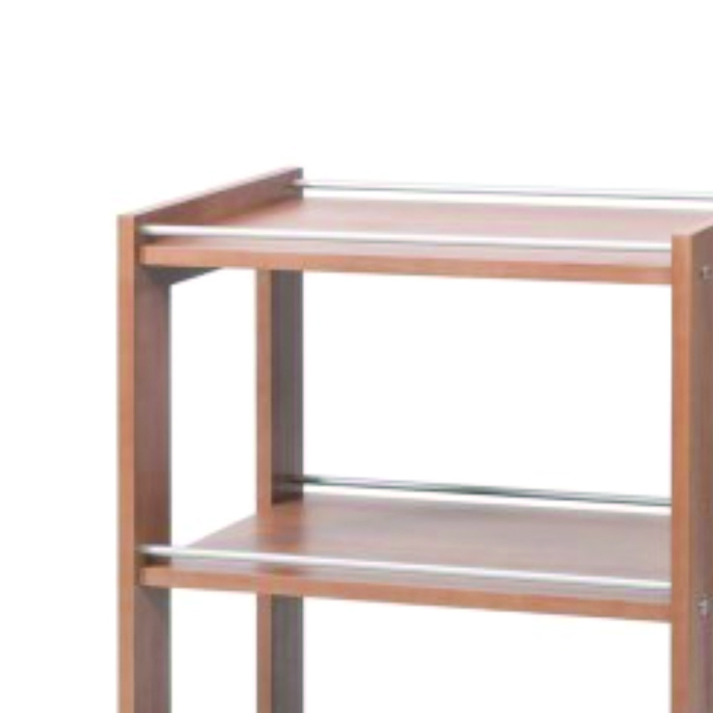 Clinic furniture - Skema Beech Wood Trolley 3 Shelves With Wheels