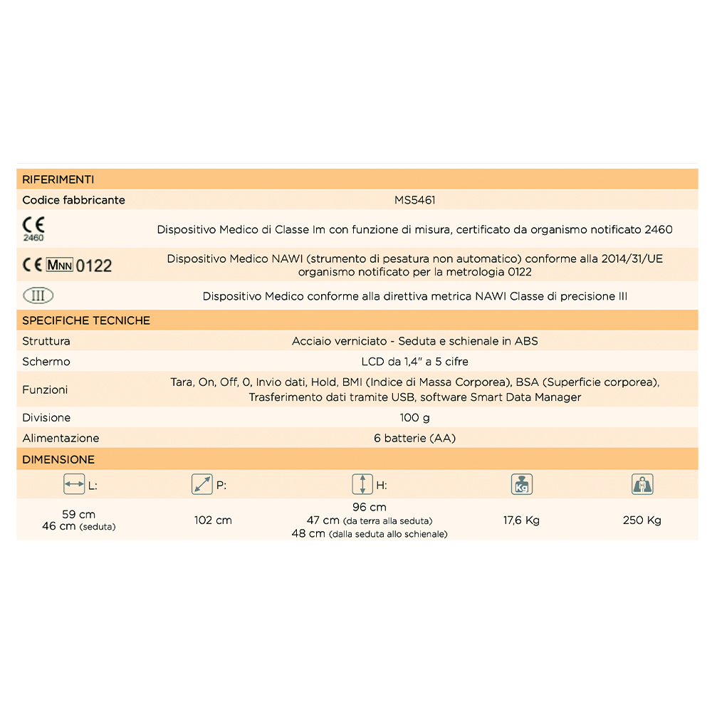 Scales - Skema Professional Digital Chair Scale 250kg