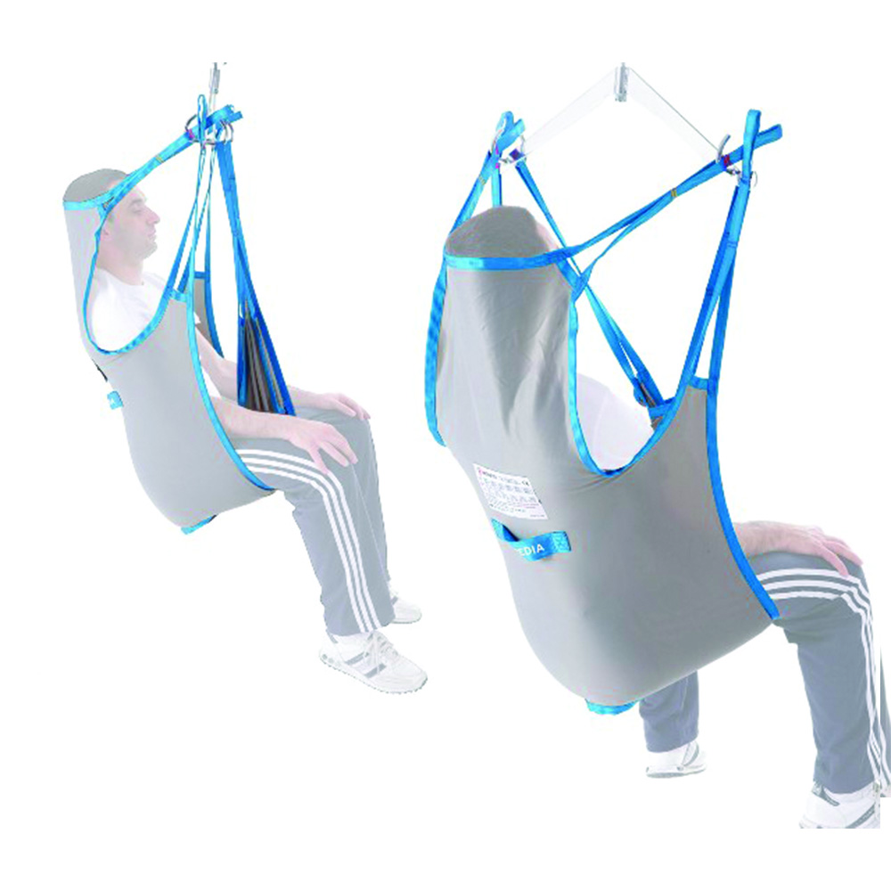 Slings for patient lifters - Mopedia Standard Canvas Harness For Muevo Disabled Lift With Headrest