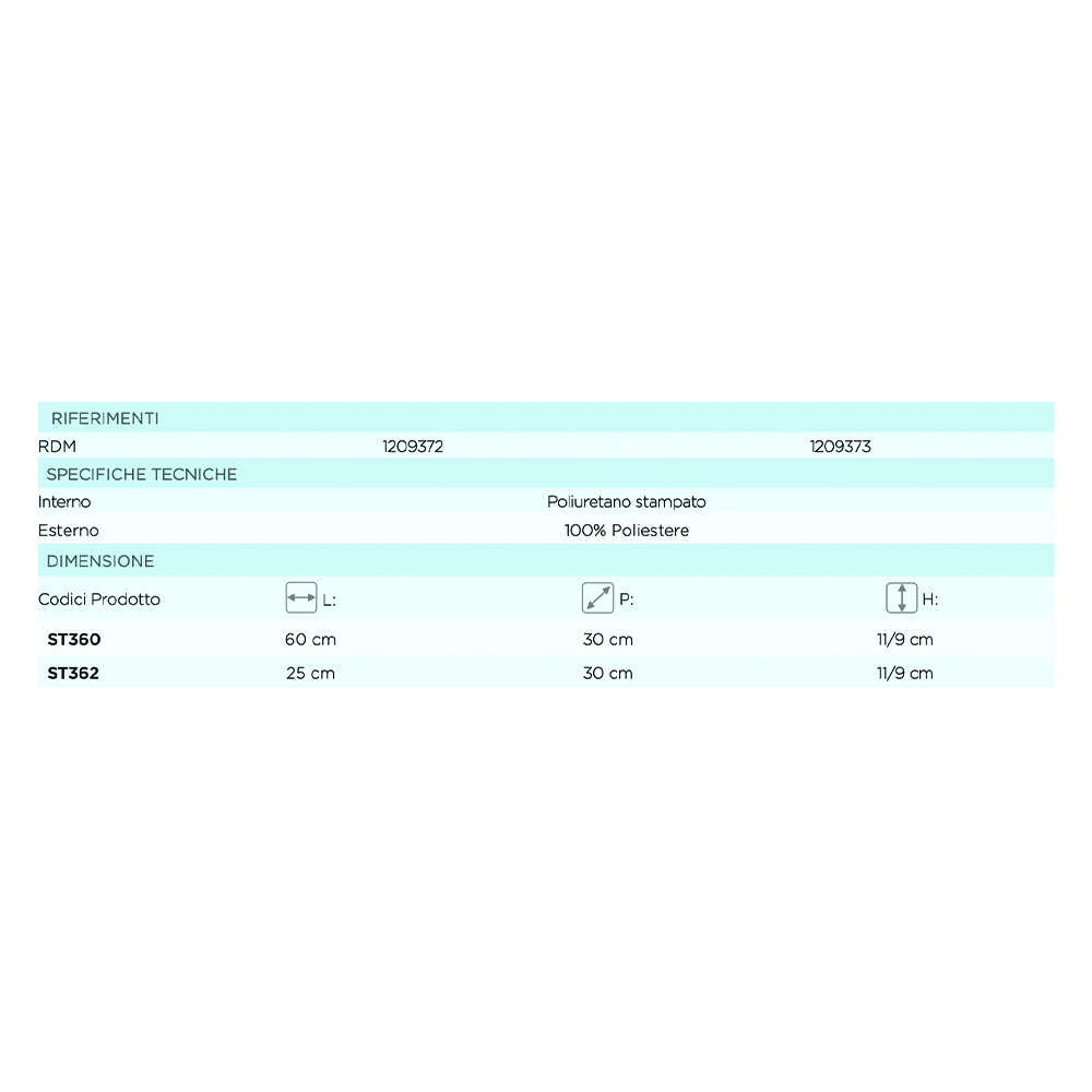 Pillows and Cushions - Kyara Memory Travel Pillow 25x30x11/9h Cm