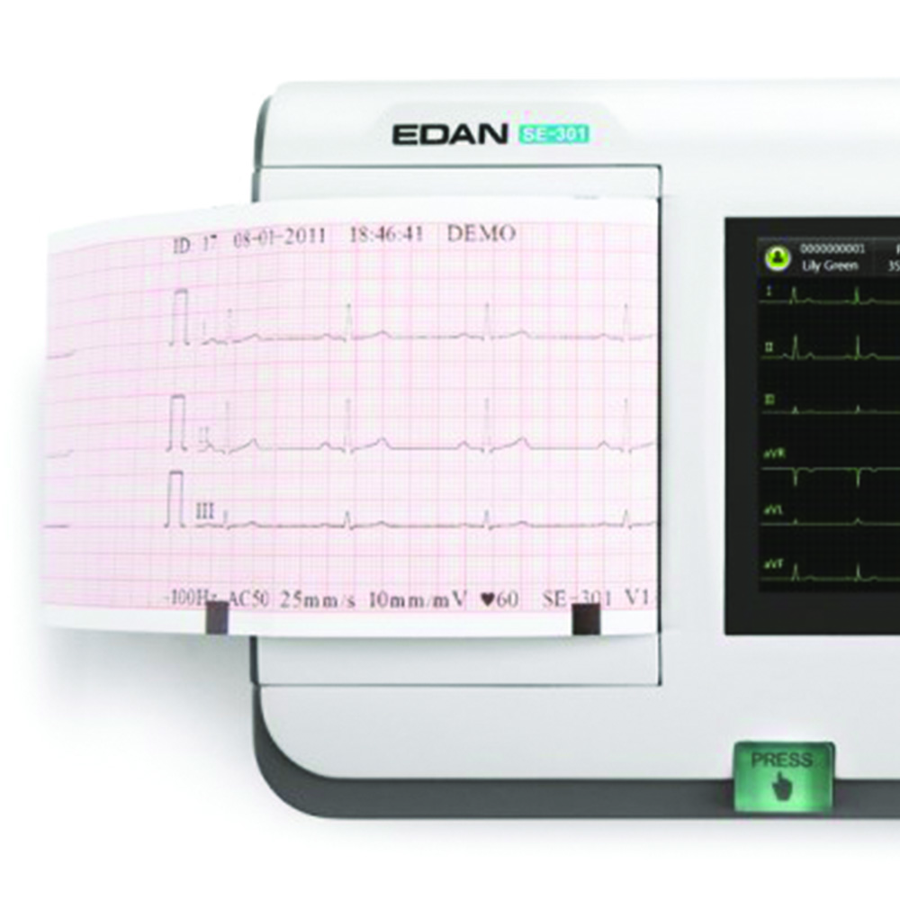 Electrocardiographs - Edan Pro Se-301 Interpretative 3-channel Ecg Electrocardiograph Touch Display