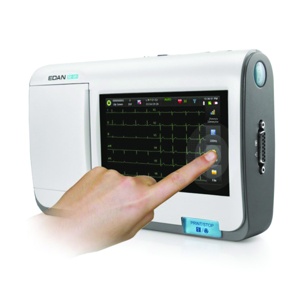 Electrocardiographs - Edan Pro Se-301 Interpretative 3-channel Ecg Electrocardiograph Touch Display