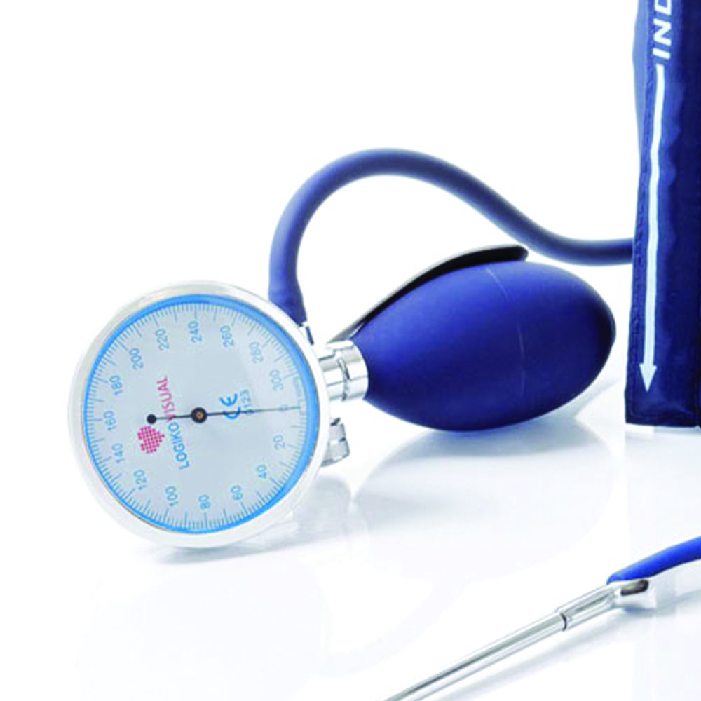 Sphygmomanometers/blood pressure monitors - Logiko Large Palmar Aneroid Sphygmomanometer C/phonendoscope