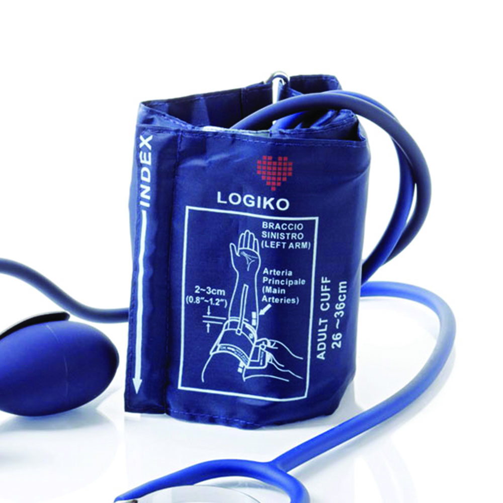 Sphygmomanometers/blood pressure monitors - Logiko Large Palmar Aneroid Sphygmomanometer C/phonendoscope