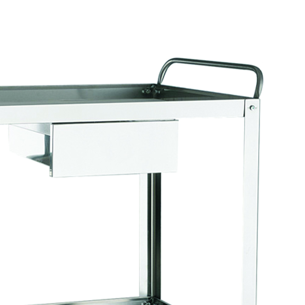 Sanitary trolleys - Skema Stainless Steel Dressing Trolley 70x50x80h With Drawer And Basin