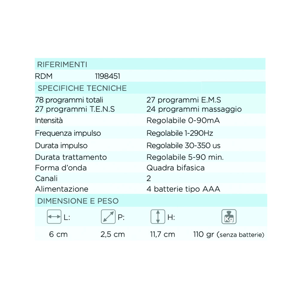 Electrostimulators - Kyara Professional 3 In 1 Tens And Ems Electrostimulator 2 Channel Massager