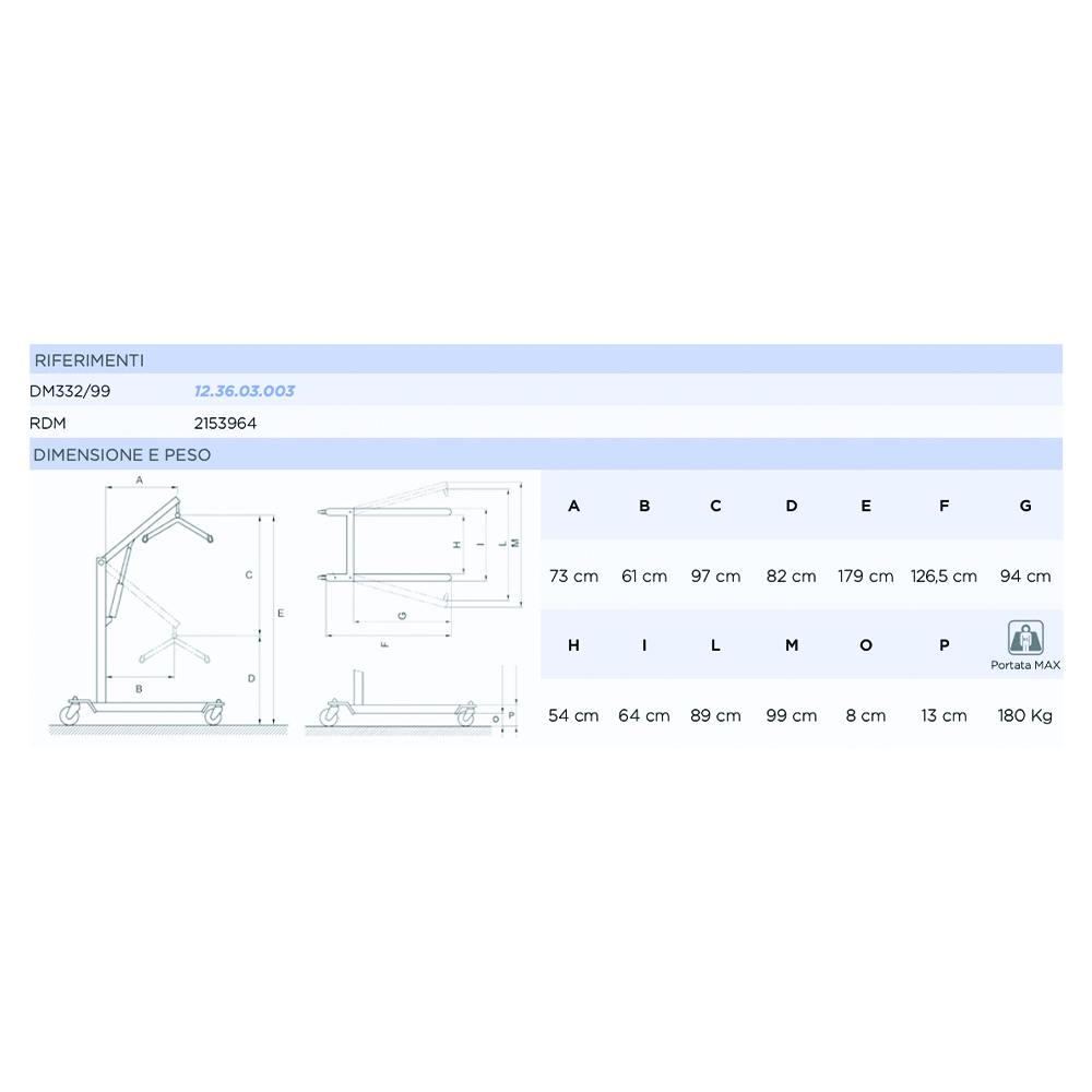 Lifters and verticalizers - Mopedia Hydraulic Lift For Disabled People Muevo L + Harness Capacity 180kg