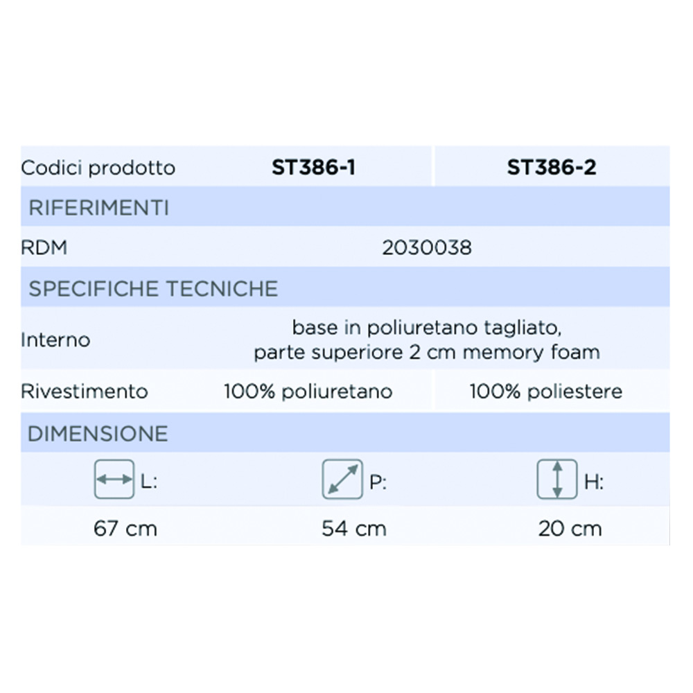 Patient positioning - Mopedia Ergonomic Positioner For Legs Opera In Polyurethane