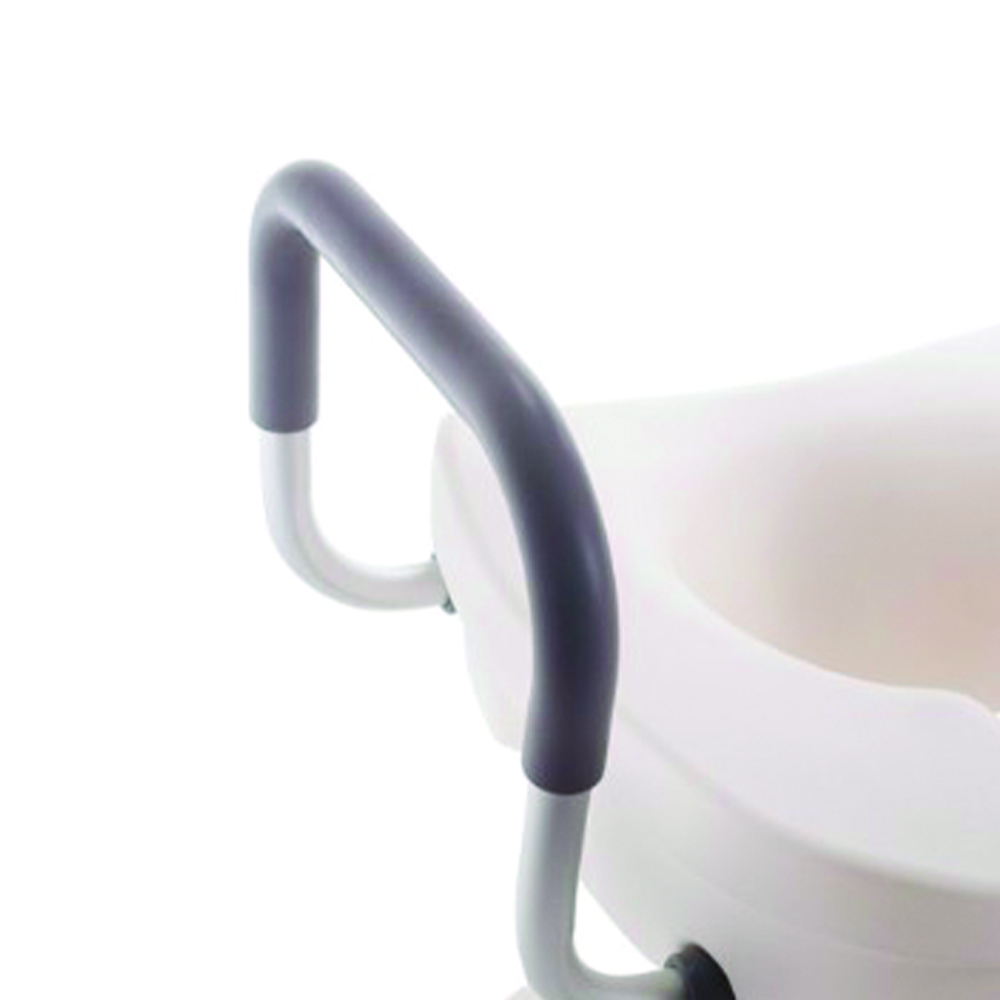 Risers for toilet bowls - Mopedia Toilet Seat With Central Block And Armrests, Height 13cm