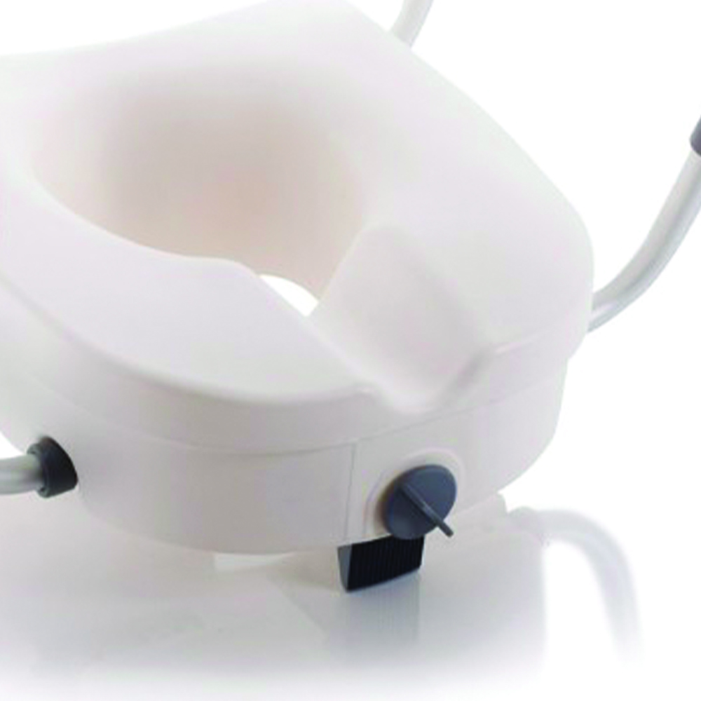Risers for toilet bowls - Mopedia Toilet Seat With Central Block And Armrests, Height 13cm