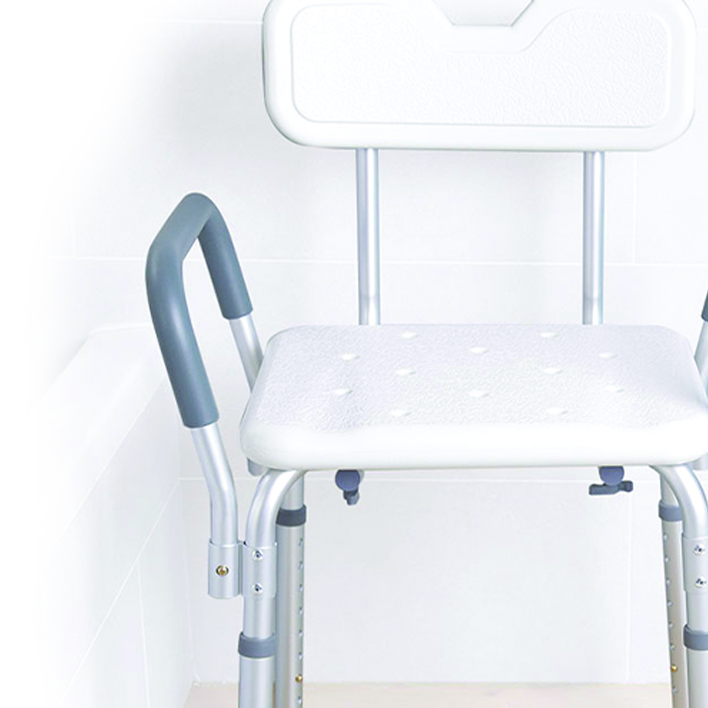 Bath and shower chairs - Mopedia Wave Bath/shower Seat With Armrests And Backrest