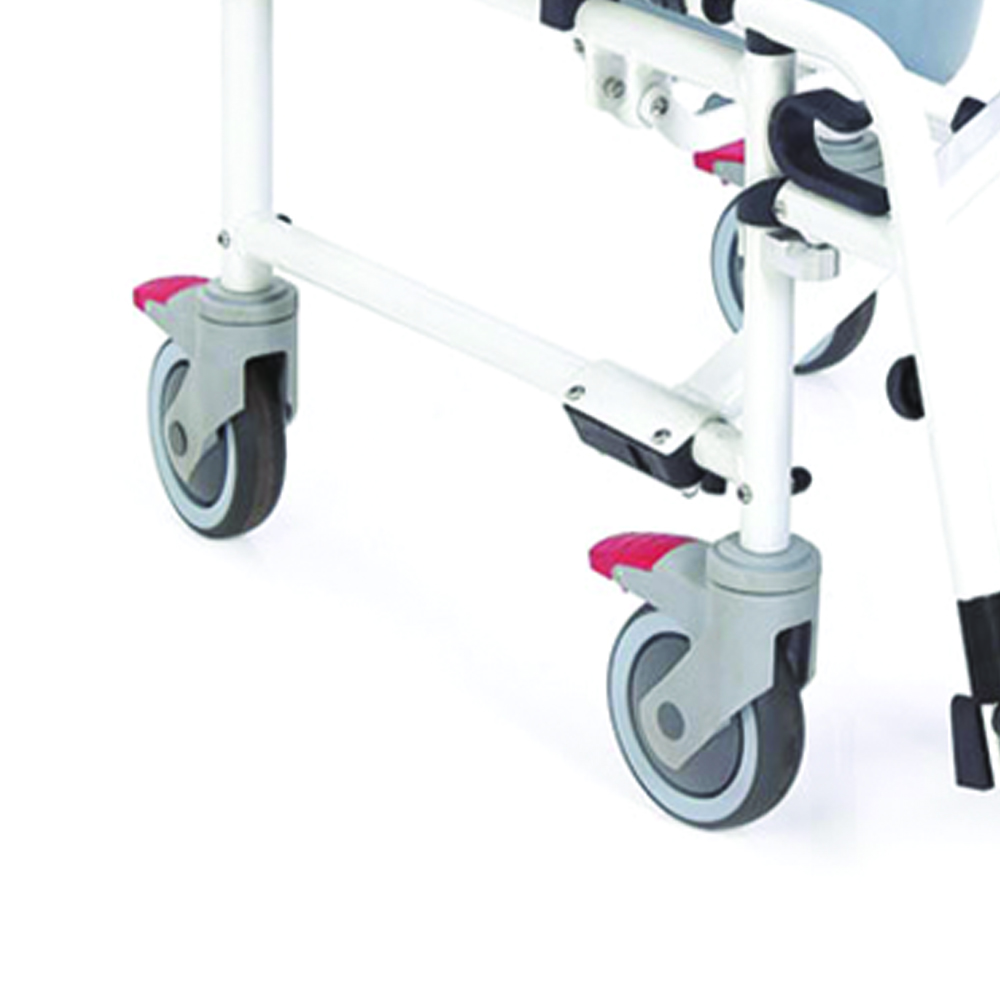 Toilet and shower chairs - Mopedia Wave Chair For Toilet And Shower With Folding Wheels