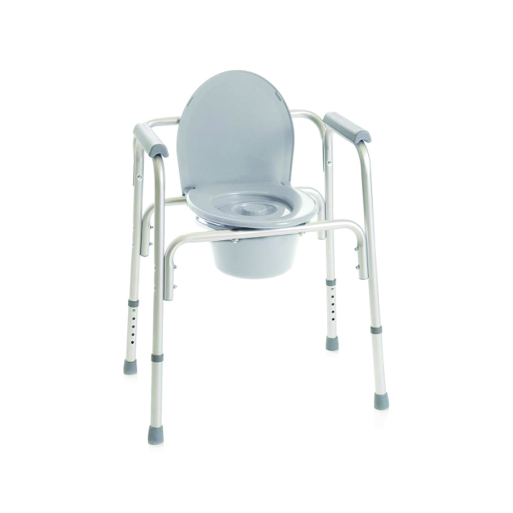 Toilet and shower chairs - Mopedia Fixed Chair Comfortable Aluminum Toilet 4 Functions In 1