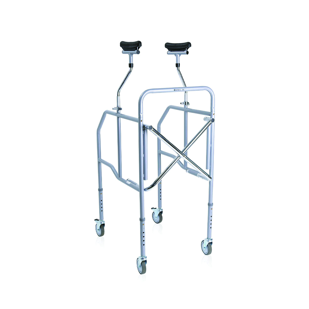 Rollator Walkers - Mopedia Folding Rollator Walker For The Elderly Clik Rp754s Axillary 4 Wheels