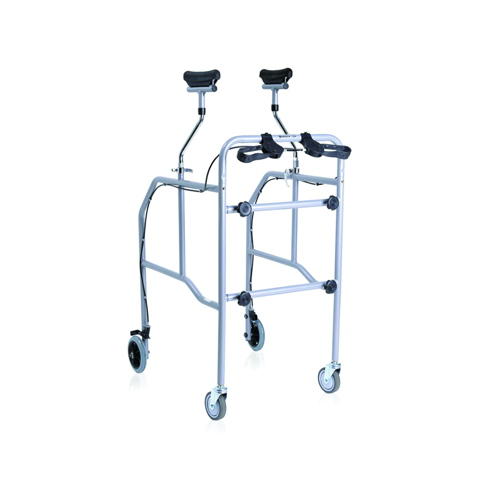 Rollator Walkers - Mopedia Folding Rollator Walker For The Elderly With Armpits Clik Rp755f And Brakes