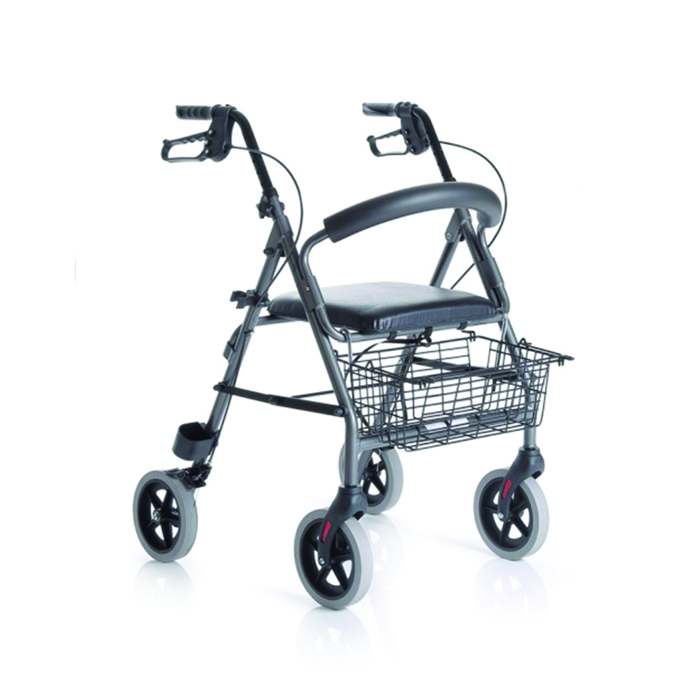 Rollator Walkers - Mopedia Rollator Walker Folding Atlas Walker For Elderly Disabled 4 Wheels