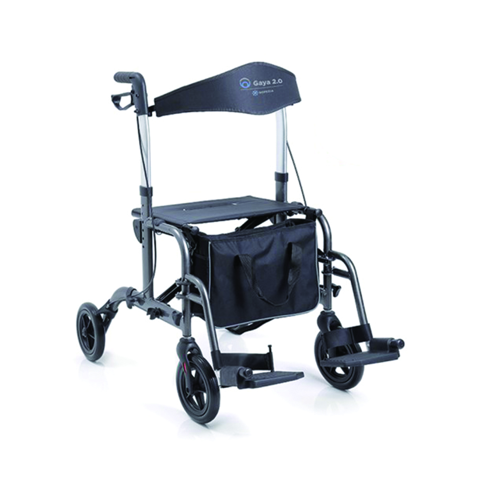 Rollator Walkers - Mopedia Gaya 2.0 Folding Rollator Walker For Elderly Disabled 4 Wheels
