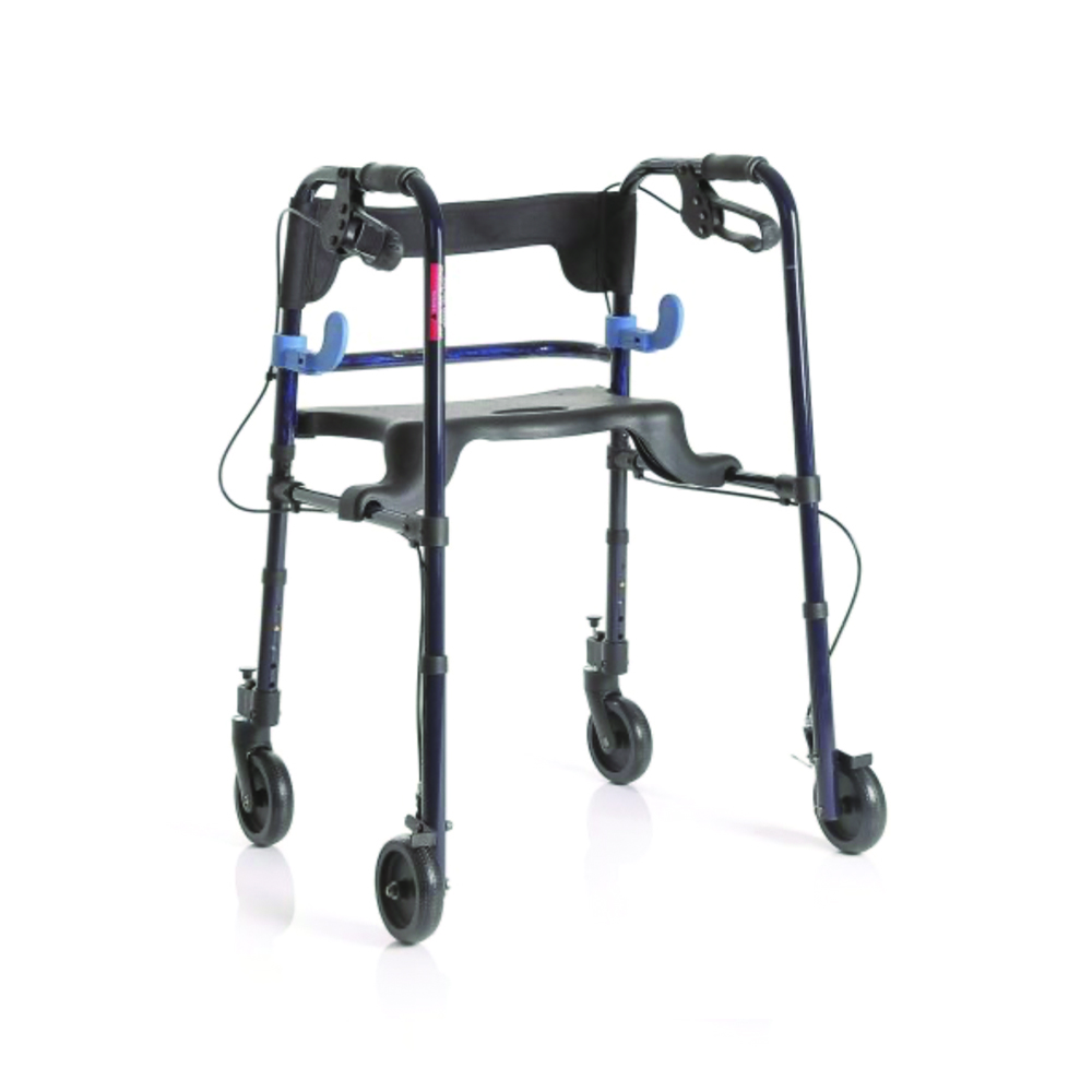 Rollator Walkers - Mopedia Folding Rollator Walker For Elderly Disabled 4 Wheels And Brakes