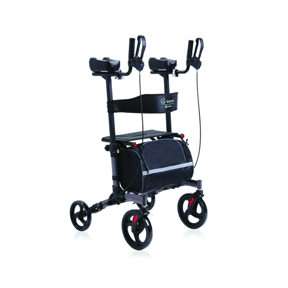 Rollator Walkers - Mopedia Rollator Folding Saturno Anti-arm Walker For Elderly 4 Wheels