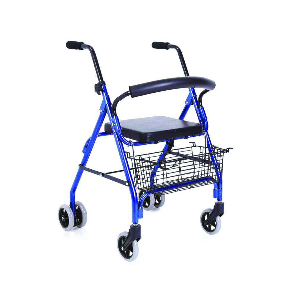 Rollator Walkers - Mopedia Atos Folding Rollator Walker For Elderly Disabled 4 Wheels